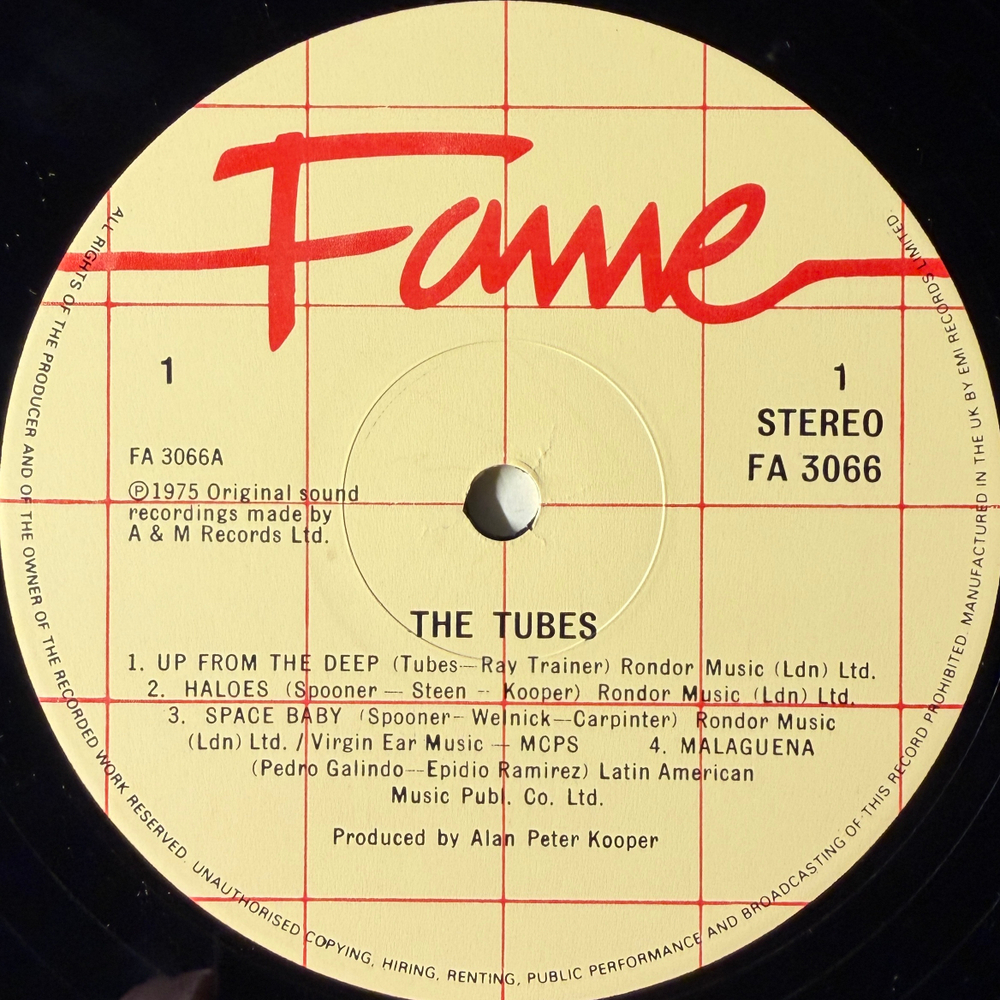 The Tubes ‎– The Tubes (Англия 1983г.) Т
