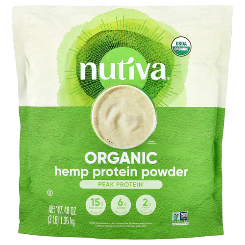 Nutiva, Порошок из органического конопляного протеина, 1,36 кг (3 фунта)