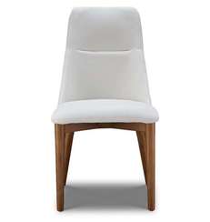 Стул Bert белый, ножки орех