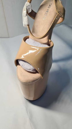 Босоножки Тройка бежевые лак - SHDS-008-3-lak-bei-sale37_023