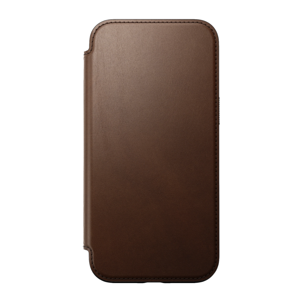 Кожаный чехол-книжка MagSafe Nomad Modern Leather Folio для iPhone 16 Plus Чехол из натуральной цельнозерновой кожи