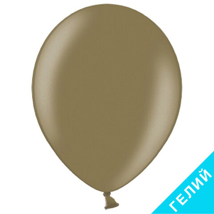 Воздушный шар, цвет 152 - миндальный, металлик, с гелием