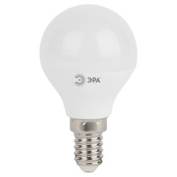 Лампочка светодиодная ЭРА STD LED P45-5W-827-E14 E14 / Е14 5Вт шар теплый белый свет | Лампы cветодиодные Шар (G/P)