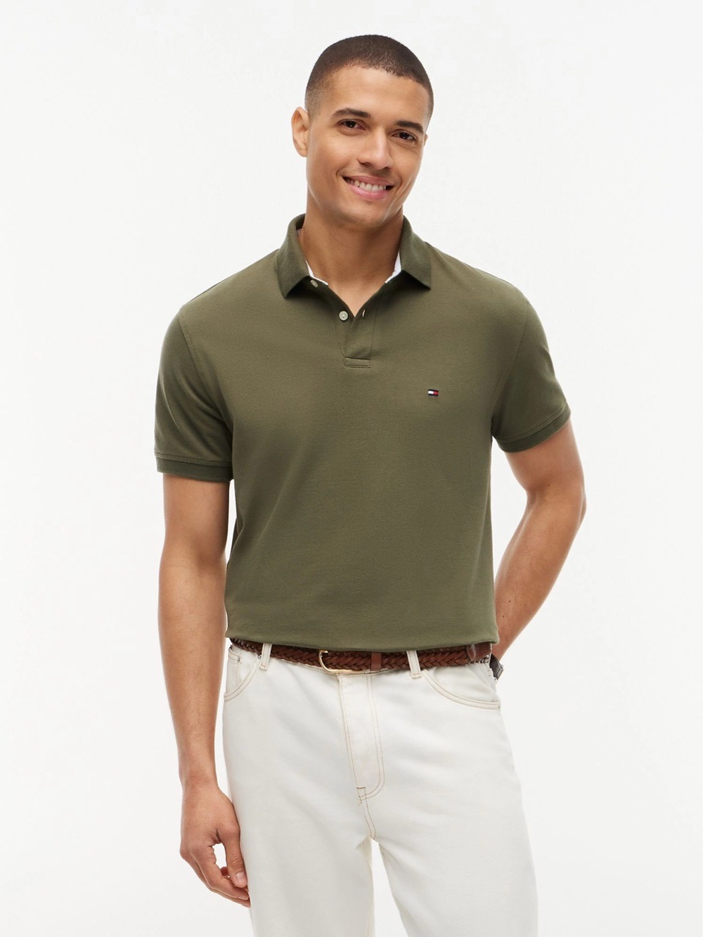 Поло Tommy Hilfiger Regular Fit Stretch Utility Olive