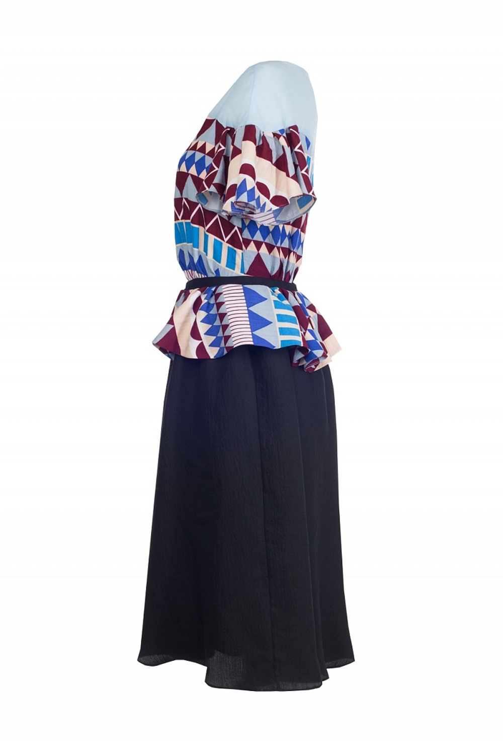 Платье с баской 04-17SS