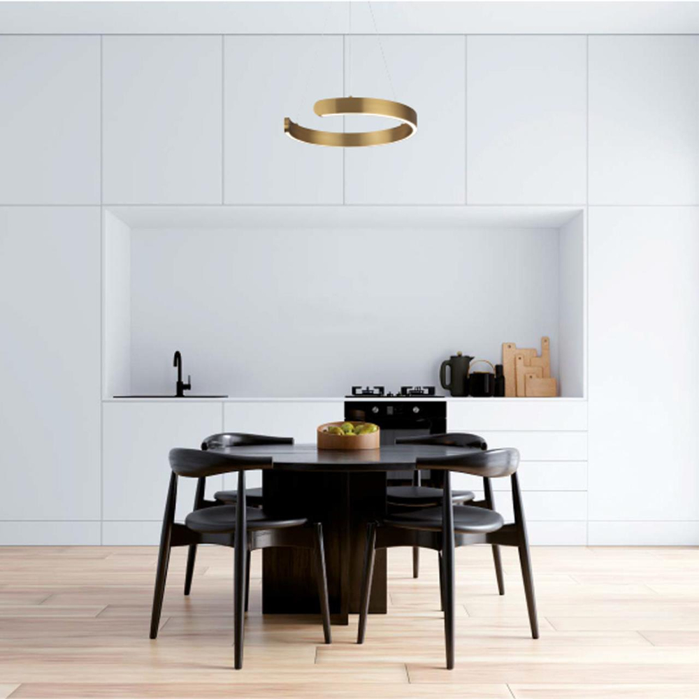 6535/28L LEDIO LN26 266 латунь Светильник подвесной LED 28W  3000/4000/6000К 220V INDIE