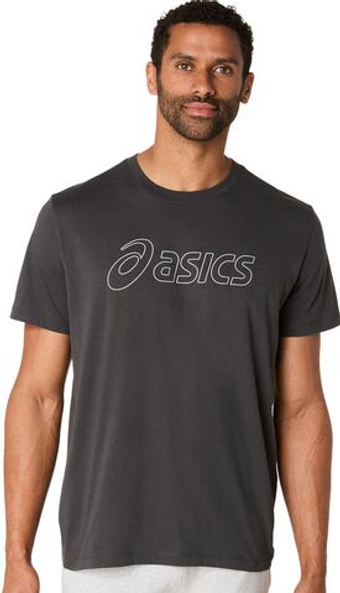 Мужская теннисная футболка Asics Logo Short Sleeve - graphite grey