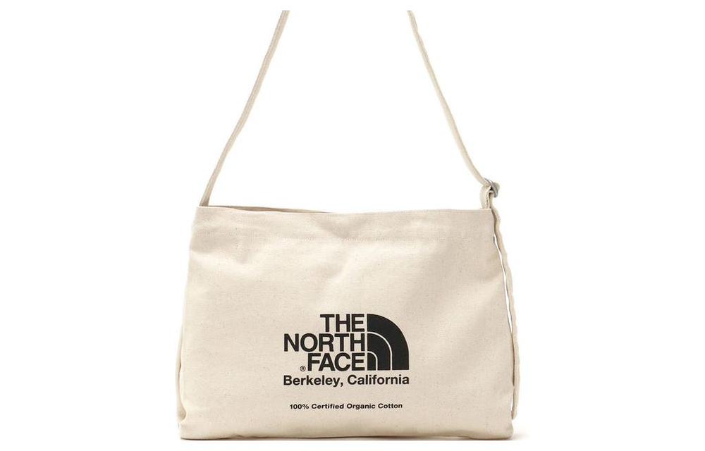THE NORTH FACE 10L Reusable Bag Crossbody Bag Outdoor Bag Cotton Natural & Black Unisex