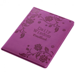 Дневник школьный Alingar 1-11 кл., 48л., 7БЦ, иск. кожа, поролон, тиснение, розовый "Flower-6"