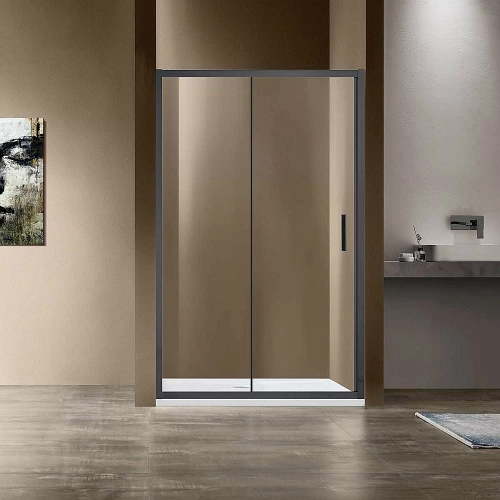 Душевая дверь Vincea Garda VDS-1G145CLGM 145 стекло прозрачное/профиль вороненая сталь