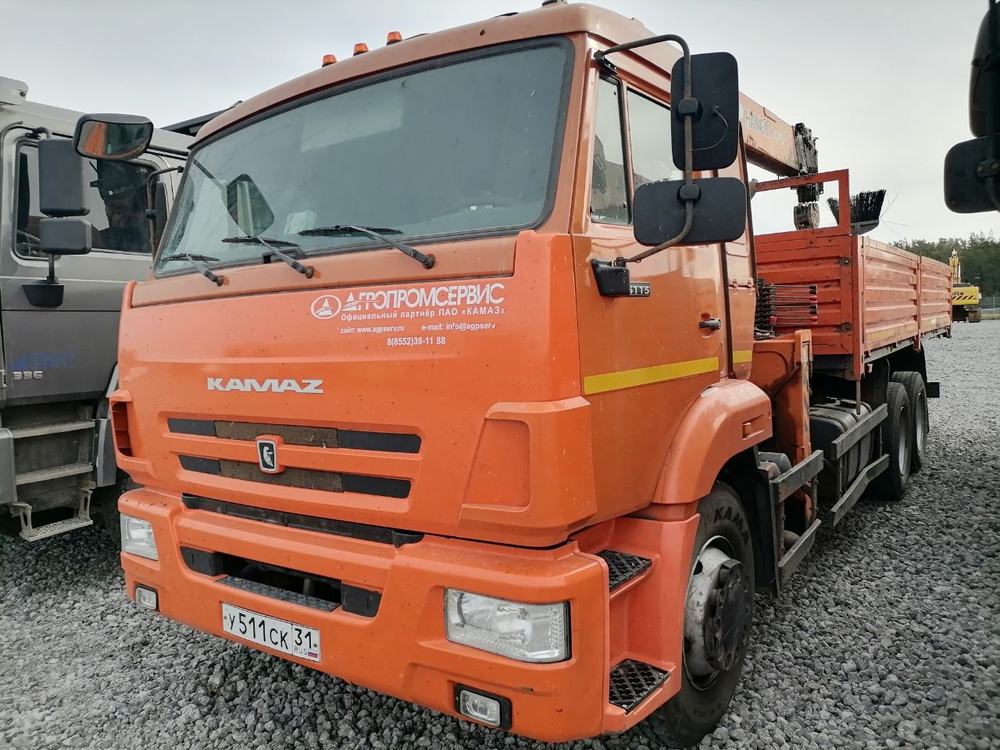Агропромсервис 4382* на шасси КамАЗ 65115 6x4 Бортовой с КМУ 438230 (Дизельный, 11,8 л, 300 л.с., МТ