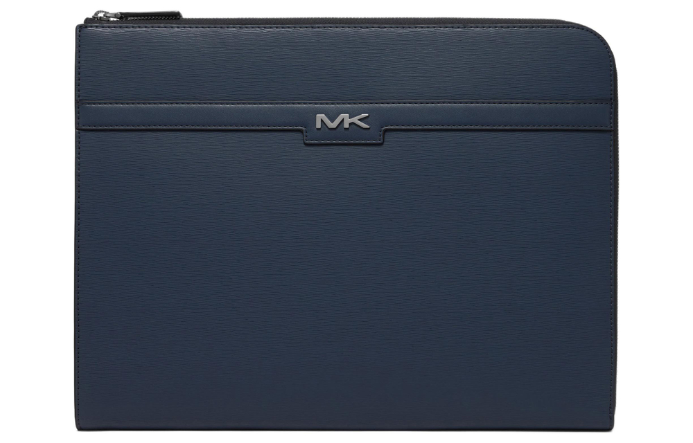 MICHAEL KORS MK Cooper Artificial Leather Laptop Bag Men"s Marine Blue