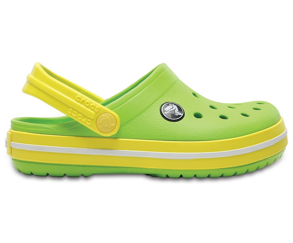 Детские сабо Crocs Crocband Volt Green Lemon