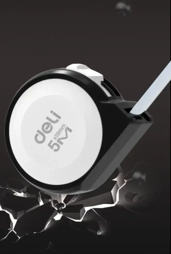 Рулетка "Home Series White" Deli H8005A 5м х 19мм (Эксклюзивный дизайн, подарочная упаковка)