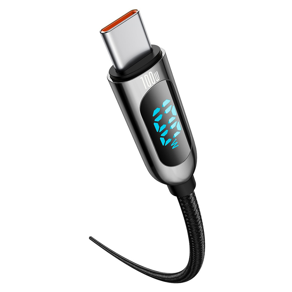 Type-C Кабель Baseus Display Fast Charging Data Cable Type-C to Type-C 100W - Black