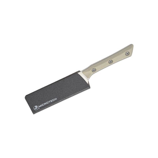 Нож кухонный Microtech Santoku 4 3300-10IV  с клинком из стали M390MK, рукоять G-10