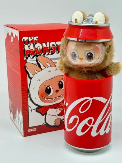 Мягкая игрушка "Лабубу" сюрприз в банке с колой , 18 см