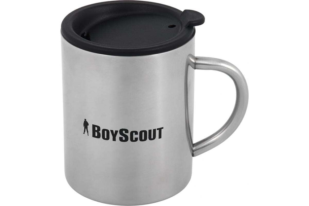 ТЕРМОКРУЖКА BOYSCOUT С КРЫШКОЙ НЕРЖАВЕЮЩАЯ СТАЛЬ 360МЛ 61137