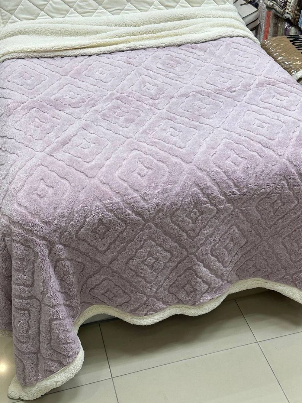 Плед РОМБ ВЯЗКА 2сп