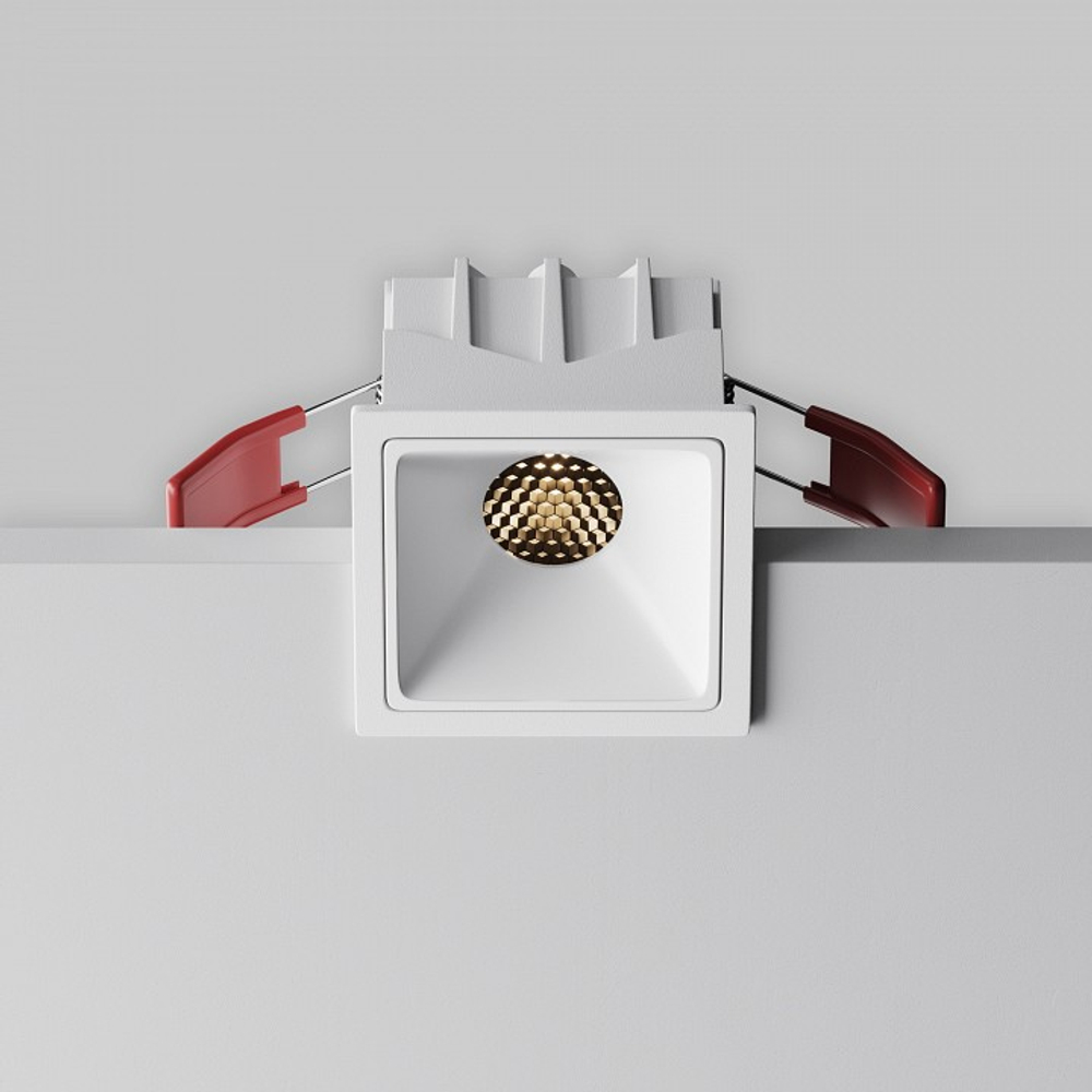 Встраиваемый светильник Maytoni Technical Alfa LED DL043-01-10W3K-SQ-W-1