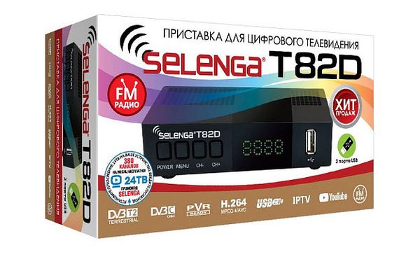 Новинка 2024 года, универсальный телевизионный ресивер Selenga T82D.