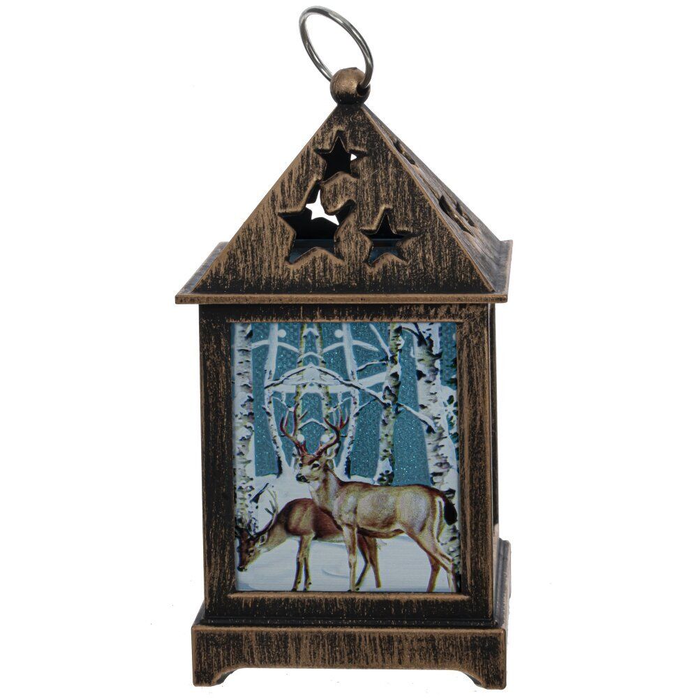 GAEM Изделие декоративное "Фонарь" (подсветка, 3xLR44), L6,5 W6,5 H12,5 см, 3в.