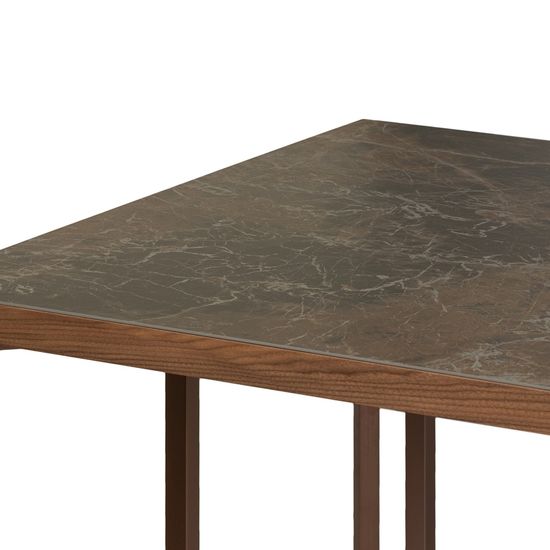 Обеденный стол Ambra 200х90 сталь и керамика