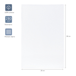 Холст на картоне Гамма "Студия", 20*30см, 100% хлопок, 280г/м2, мелкое зерно