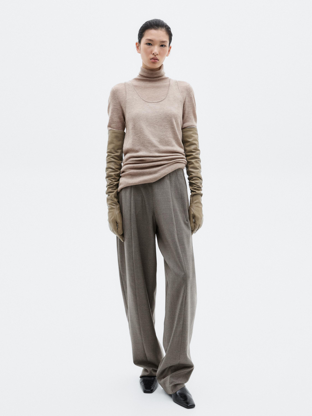 Massimo Dutti Брюки-баллоны - Limited Edition, охра