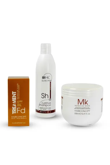 Набор «Питание и шелк» (шампунь+ маска+ флюид)