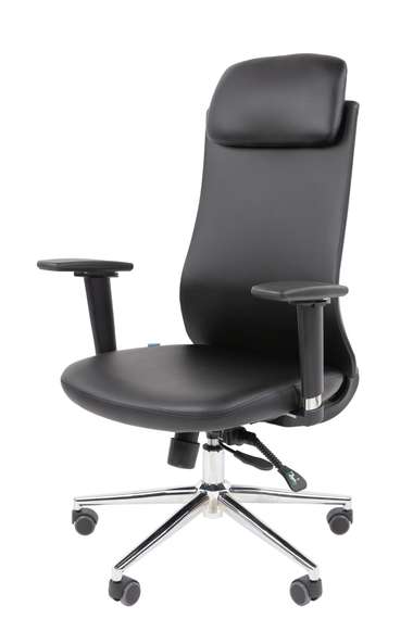 Офисное кресло Chairman 500LUX Россия экокожа черный