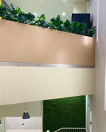 Вертикальное озеленение искусственным мхом центрального офиса "Центр-Инвест Банка" г.Ростов