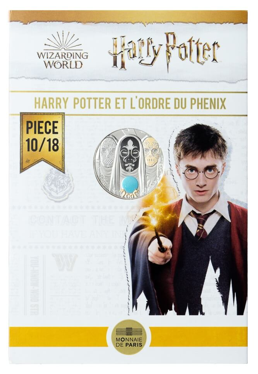Набор из 9 монет 10 евро Франция серебро 2021 Гарри Поттер второй выпуск (HARRY POTTER)