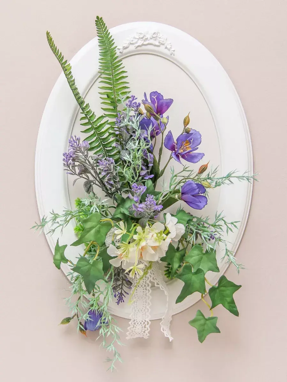 Панно на стену для интерьера цветами 45*31 см