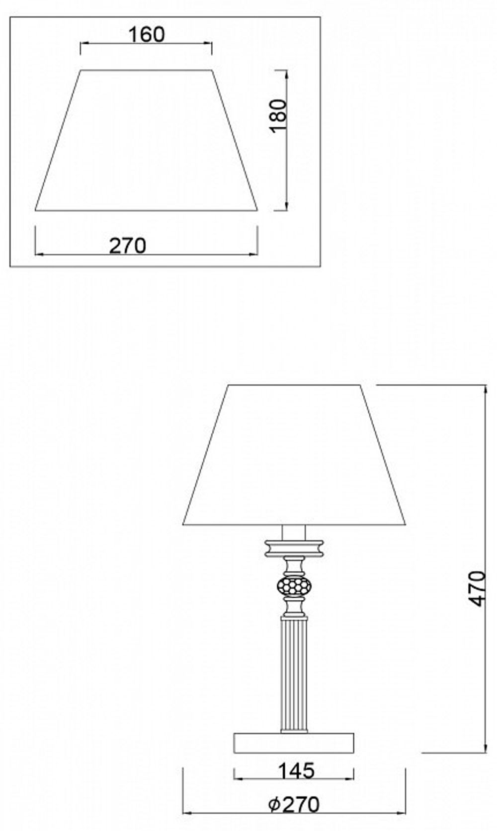 Настольная лампа декоративная Freya Alessandra FR2016TL-01BZ