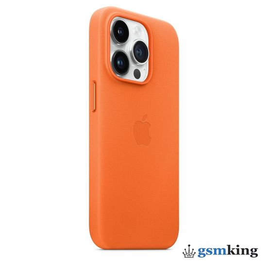 Apple Leather Case with MagSafe iPhone 14 Pro Orange (Оранжевый) MPPL3ZM/A
