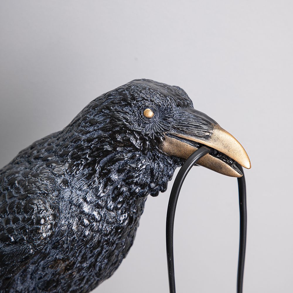 Светильник бытовой Ворон Рэйвен Черный Пепел Бронза