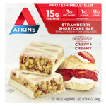 Atkins, Protein Meal Bar, батончик с клубничным пирожным, 5 батончиков, 48 г (1,69 унции)