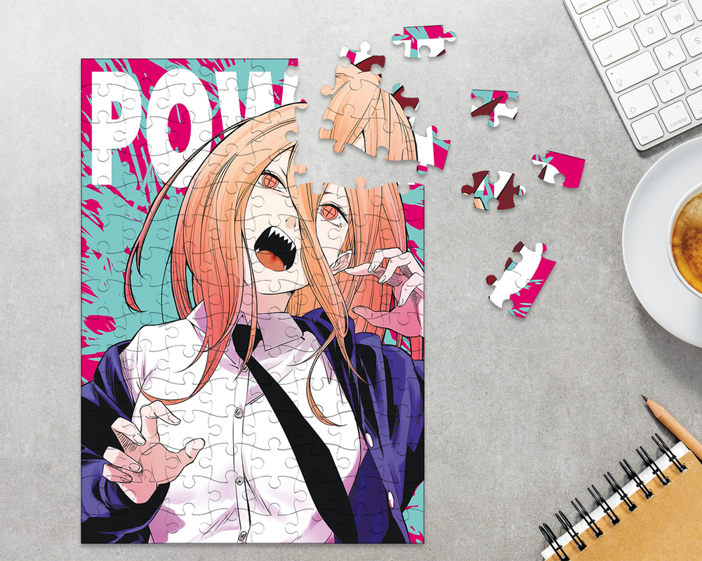 Пазл Плакат Пауэр Power Человек Бензопила Chainsaw Man