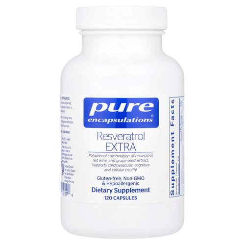 Pure Encapsulations, Ресвератрол экстра, 120 капсул