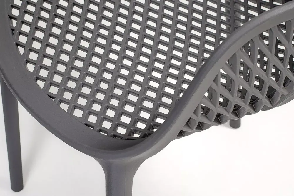 "Беллини" стул пластиковый, цвет темно-серый
