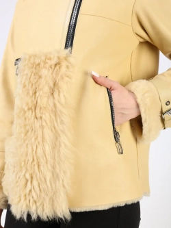 Дубленка зимняя натуральная короткая