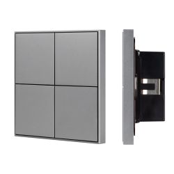 INTELLIGENT ARLIGHT Кнопочная панель KNX-304-23-IN Grey (BUS, Frame) (IARL, IP20 Металл, 2 года) 038402
