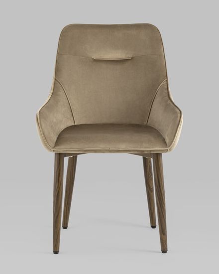 Стул Диана велюр бежевый 4 шт