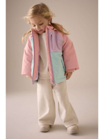 Куртка непромокаемая с флисовой подкладкой для девочки Next E25-304, Розовый, Голубой