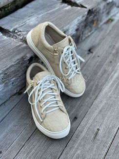 Кеды из кожи крокодила и кожи ягнёнка SH-172