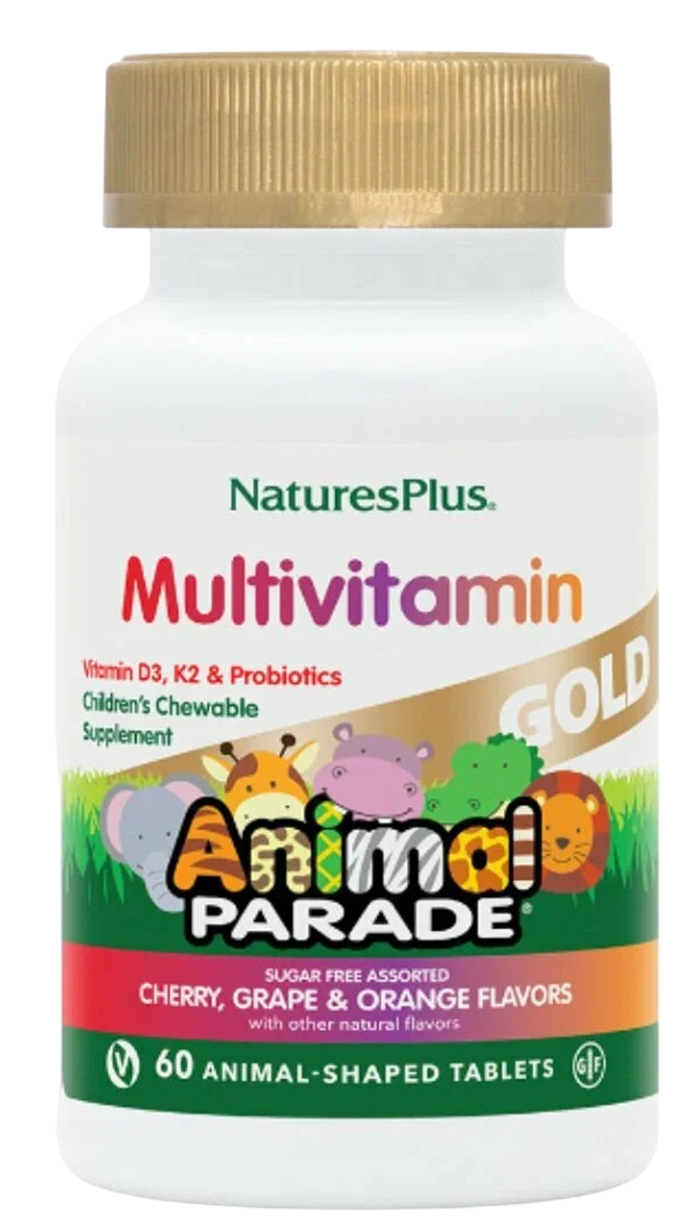 Nature's Plus Animal Parade Gold, Жевательные мультивитамины для детей