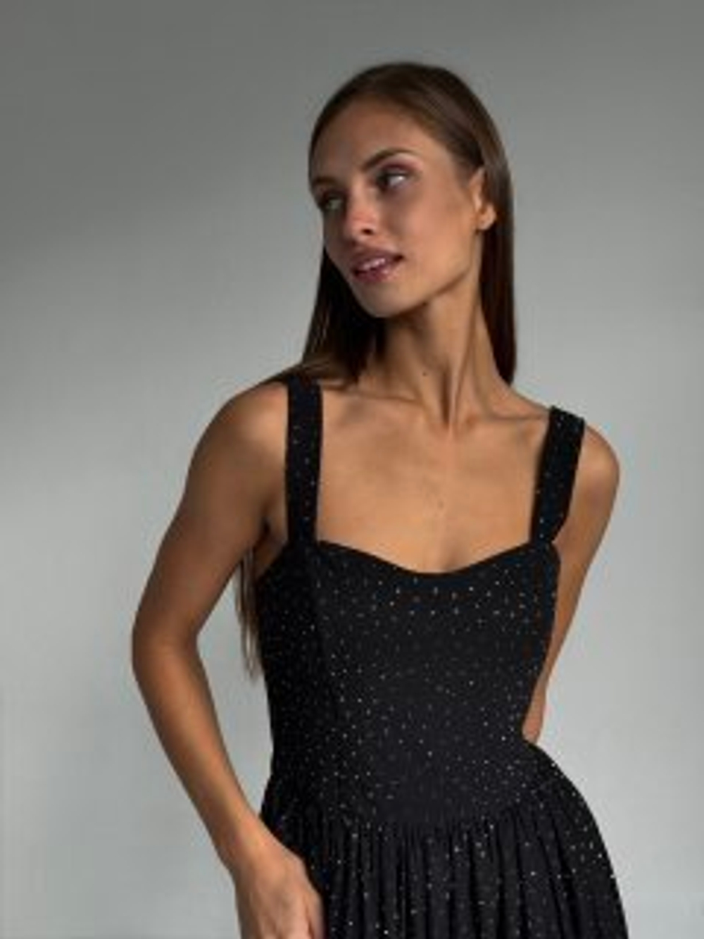 Платье со стразами