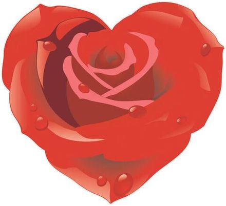 Панно настенное из дерева "Сердце  - роза" 50 х 45 см