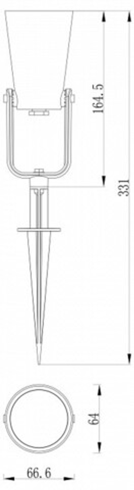 Наземный низкий светильник Favourite Relief 4033-1T